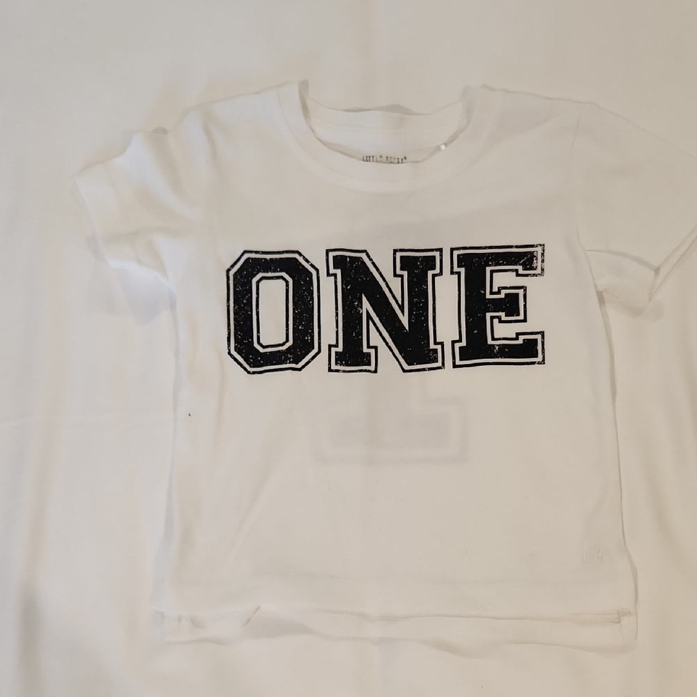 Little Bipsy White 1st Birthday Tee